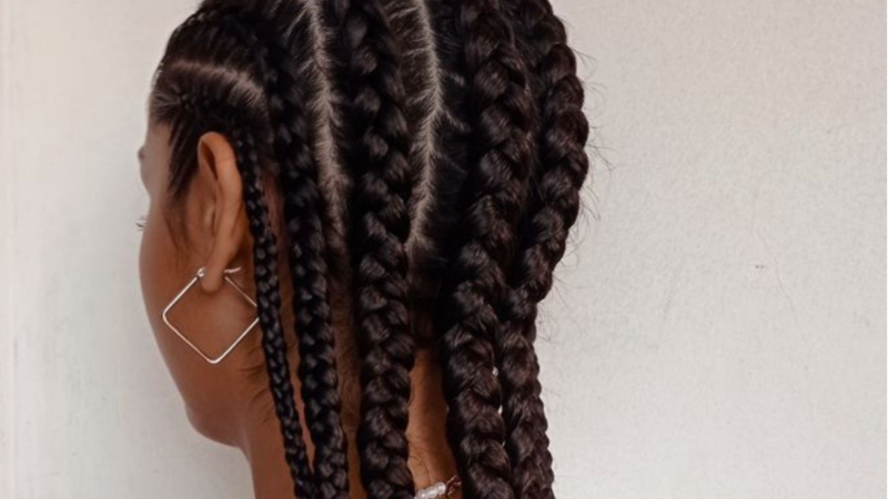 cara kepang rambut Box Braids